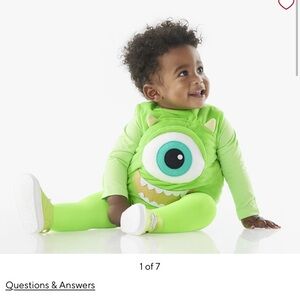 Pottery Barn Kids Monsters Inc Mike Costume